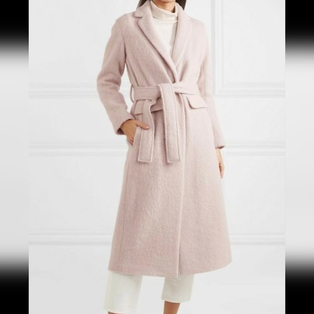 Vince Wool Belted Trench Coat